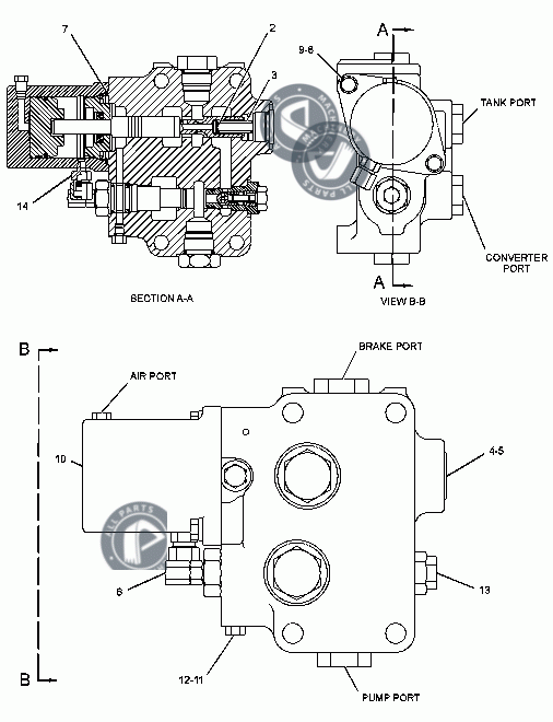 [1494133-VALVE GROUP-BRAKE  -AUTOMATIC RETARDER-PARK, SECONDARY BRAKE]