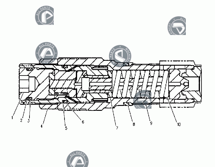 [1843830-VALVE GROUP-RELIEF  -SWING MOTOR]