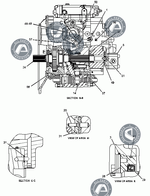 [2726955-PUMP GROUP-MAIN HYDRAULIC  -DOUBLE]